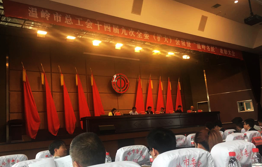 祝賀我司王中雨同志獲得 “溫嶺名匠”稱號(hào)
