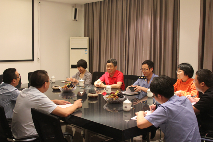 溫嶺市市場監(jiān)督管理局副局長江欣、新河分局局長程宇鮮一行來我司調(diào)研指導(dǎo)