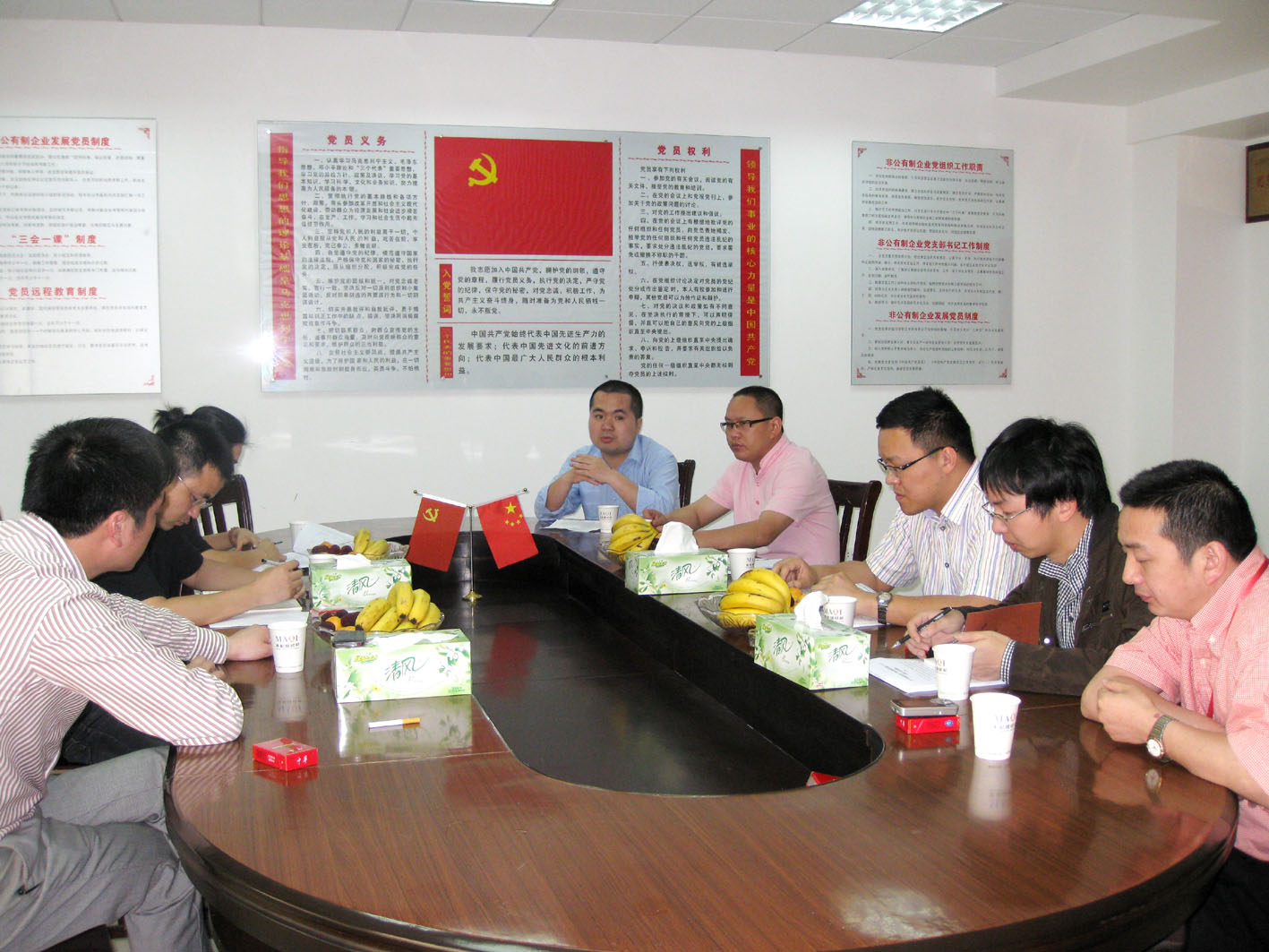 溫嶺市團委、新河鎮(zhèn)黨委、鎮(zhèn)團委到美機公司調(diào)研指導共青團工作