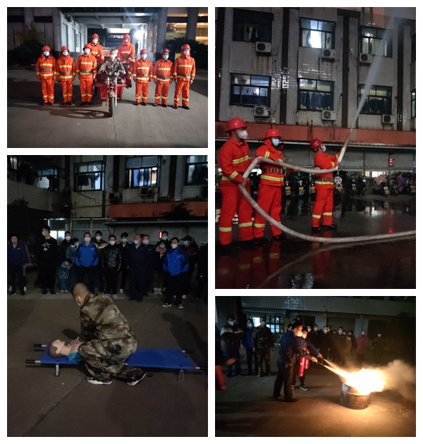 共創(chuàng)平安美機(jī)，共享美好生活！美機(jī)組織開展“平安夜”消防安全演練